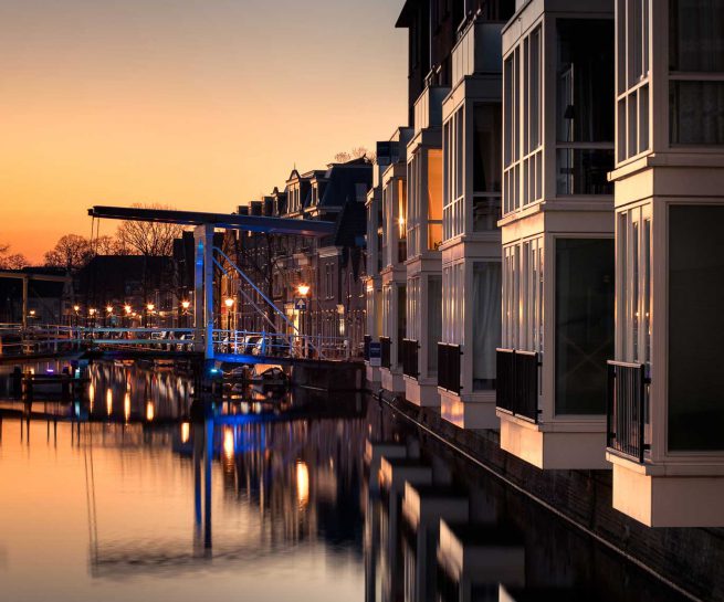 zonsondergang oude gracht