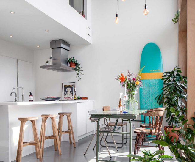 eetkamer en keuken appartement amsterdam
